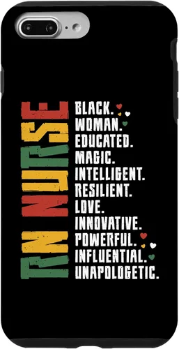 Vista 9 de iPhone 15 RN Enfermera Black History Enfermera Afro African Registered Enfermera Caso