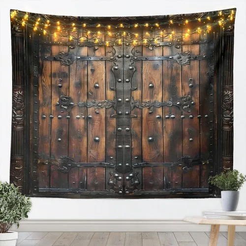 Vista 19 de Castle Fairy Tapiz con estampado de leopardo, guepardo africano, tapices para colgar en la pared de la habitación, piel de animal salvaje gris