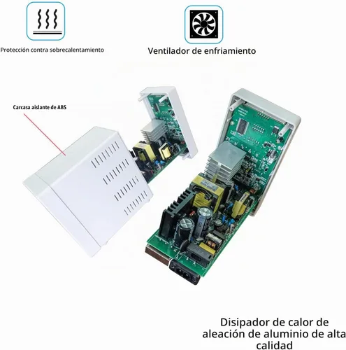 Vista 5 de Fuente de alimentación CC variable 30V 5A, Hyelec Fuente de alimentación regulada de conmutación ajustable con pantalla LED de 4 dígitos, ajustes