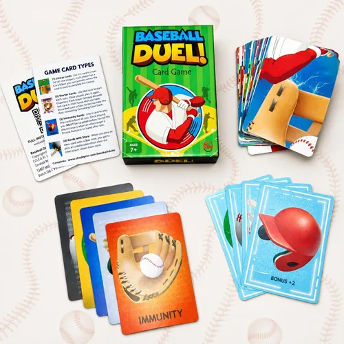 Vista 8 de Juego de cartas – Juego de rompecabezas y estrategia de béisbol de ritmo rápido para niños, adolescentes y adultos 2–4 jugadores o juego en