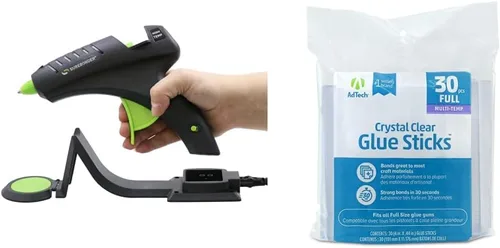 Vista 10 de Surebonder Pistola de pegamento caliente inalámbrica, alta temperatura, tamaño completo, 60W, 50% más potencia para madera y otros