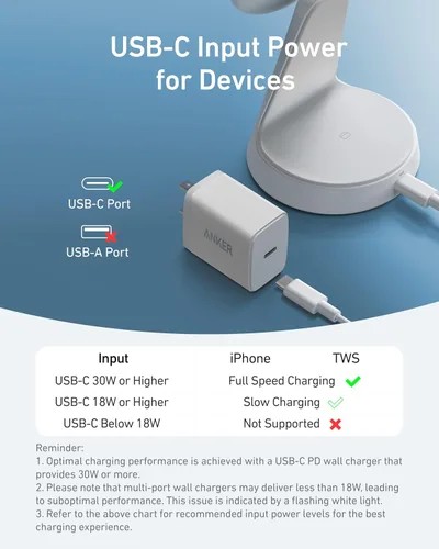 Vista 11 de Anker Soporte de carga 2 en 1 compatible con MagSafe, cargador inalámbrico iPhone 16, certificado Qi2 de 15 W, ultra rápido, ajustable y súper