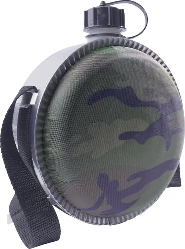 Vista 2 de Rothco Woodland Camo - Cantina desierta de 2 cuartos de galón, sin BPA, ideal para acampar y equipo al aire libre