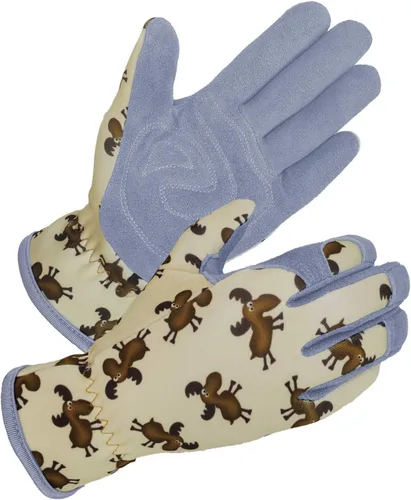 Vista 10 de SKYDEER Guantes de jardinería de piel de ciervo genuina para mujer, ultrasuaves y acolchados, ajuste cómodo para el trabajo (SD6611/M)