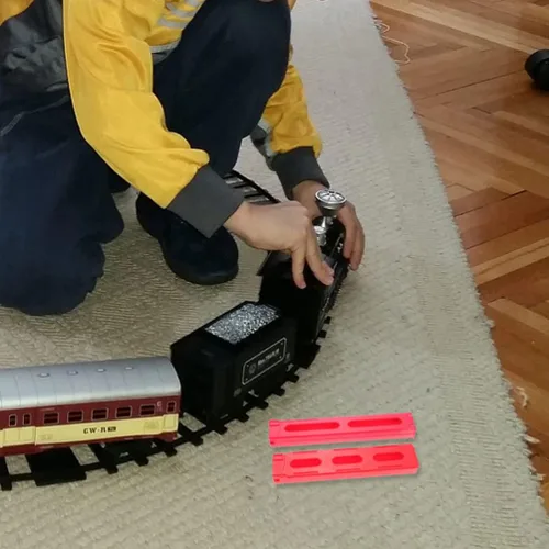 Vista 9 de Toyvian Juguetes para niños, accesorios de automóvil, 3 piezas, clips de dominó, accesorios para la mayoría de trenes de dominó, juego de tren