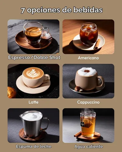 Vista 2 de EUHOMY Máquina automática de café expreso con molinillo incorporado