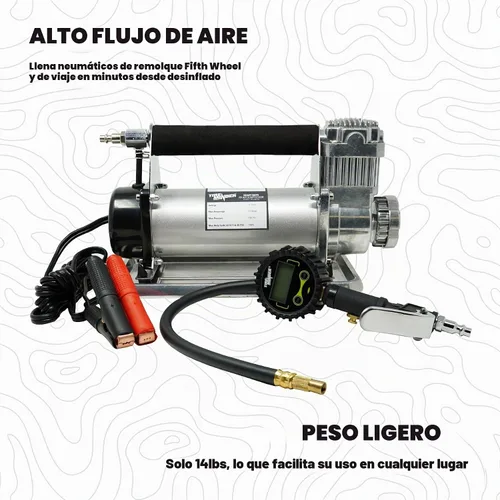 Vista 2 de Compresor TireMinder RV AIR LITE - Diseñado para neumáticos de hasta 80 PSI