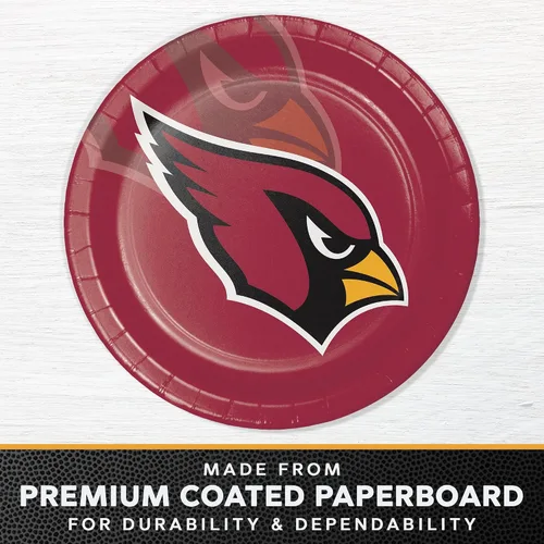 Vista 2 de Trendware Arizona Cardinals - Platos de papel, 24