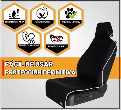 Vista 3 de Gorla Gear - Paquete de 2 fundas de asiento de automóvil, de neopreno, antideslizantes, de alta calidad, ajuste universal, impermeable, resistente a