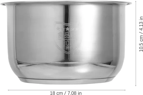 Vista 7 de Ciieeo Olla arrocera de 2 litros – Revestimiento interior de acero inoxidable para olla y tanque – Olla eléctrica a presión