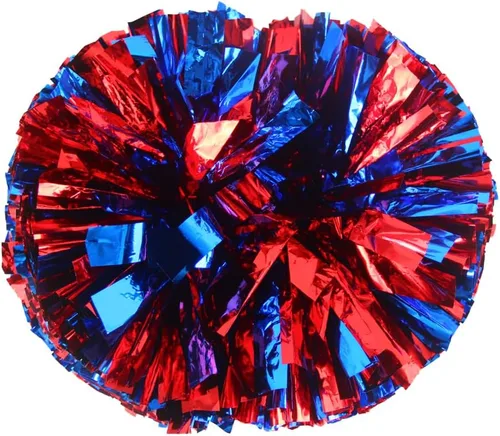 Vista 18 de Hooshing - Paquete de 2 pompones de animadora con mango tipo bastón, pompones para espíritu de equipo, deportes, bailes, animación, para niños Negro