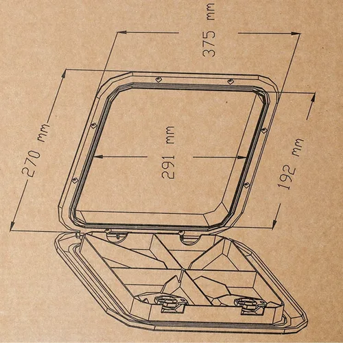 Vista 7 de YaeMarine Marine Boat Deck Access Hatch & Lid for Boat Marine Caravan RV