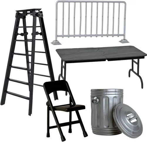 Vista 2 de Set de 5 accesorios de utilería de lucha para las figuras de acción de lucha de WWE Includes The Most Essential Wrestling Figure Accessories Every