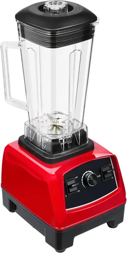 Vista 5 de Licuadora comercial resistente del batido de 2L 2000W, rojo, velocidades múltiples