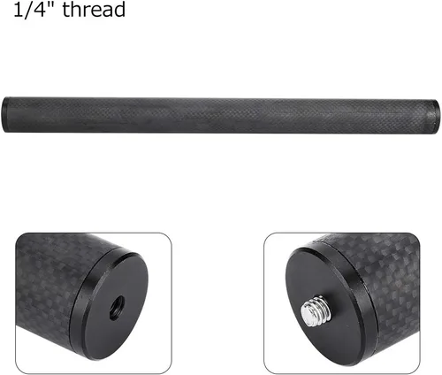 Vista 7 de Tubo de extensión de trípode para cardán, barra de extensión de fibra de carbono, accesorio extensor de poste ligero para estabilizador de trípode