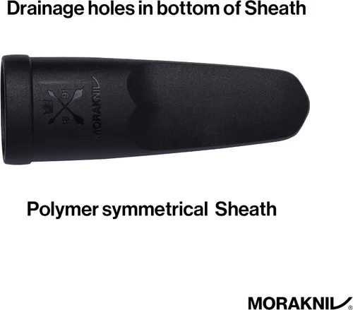 Vista 5 de Cuchillo con hoja de acero inoxidable Morakniv Eldris y vaina de plástico