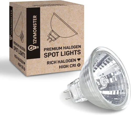 Vista 3 de MR16 Bombilla halógena foco reflector de abajo lámpara 10W 12V montaje en techo foco pista paisaje Malibu iluminación acento decorativo alto rico