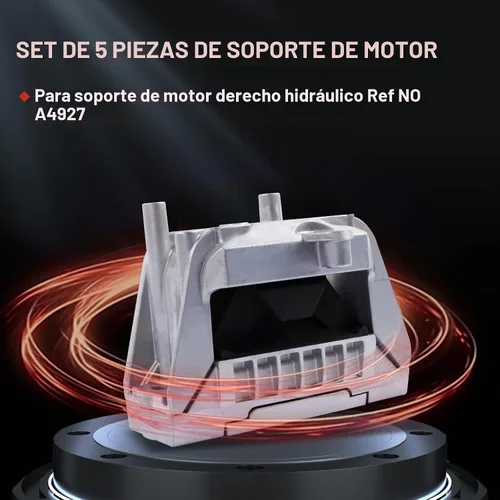 Vista 6 de Kit de 5 piezas de soporte de motor y transmisión para Jetta 2.0L 2005-2010 Beetle 2.5L 2006-2014 Golf 2.5L 2012-2014 Passat 2006-2009 Rabbit