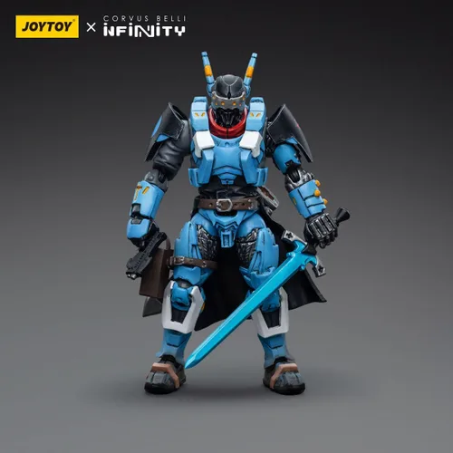 Vista 4 de JoyToy Infinity Corvus Belli 1/18 Figura de acción PanOceania Knight of Santiago Hacker