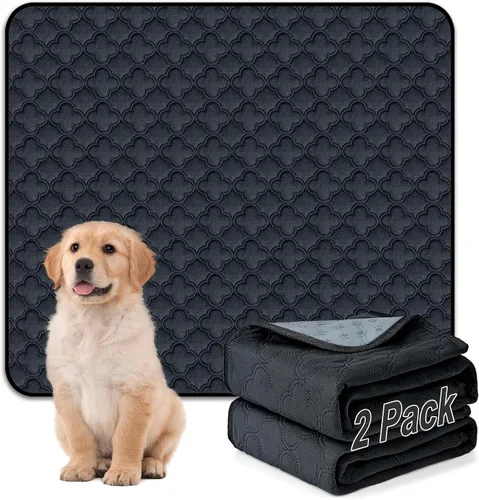 Vista 38 de FunFurry Forro lavable para jaula de conejillo de indias, paquete de 4 almohadillas reutilizables y lavables, ropa de cama impermeable para Azul