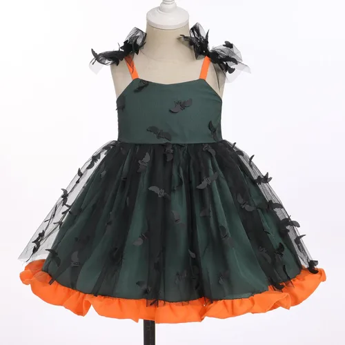 Vista 6 de Vestido tutú para niña, sin mangas, fruncido, vestido de verano con lentejuelas brillantes, lunares, estrellas, princesa, vestido de tul