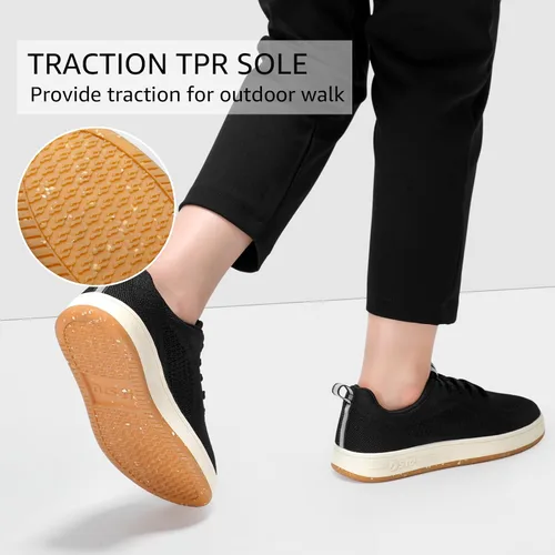 Vista 6 de STQ Zapatos deportivos de moda con cordones para mujer, zapatos casuales de negocios Zapatos superiores de malla transpirable para caminar