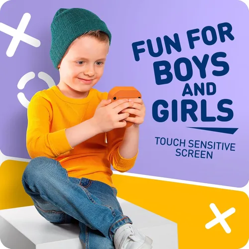 Vista 4 de Juego electrónico de mano Tic-Tac-Toe Juegos de memoria y cerebro 3 en 1 Regalo de cumpleaños para niños y adultos Pantalla táctil apta