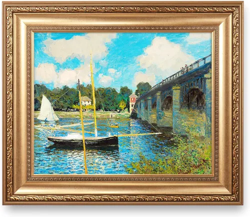 Vista 197 de A&T ARTWORK Antibes Seen from The Salis Gardens de Claude Monet Las Obras de Arte Clásico Mundial Reproducciones, Impresiones de Arte en Lienzo