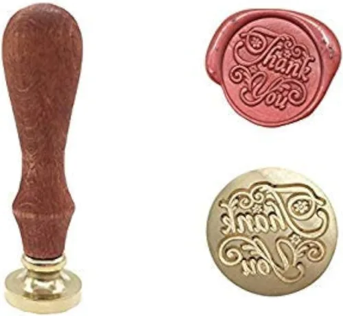 Vista 7 de Sello de sellado de cera vintage retro clásico para artes, manualidades, símbolo romántico, sello de cera, sello de metal, saludos elegantes