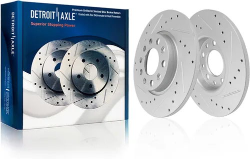 Vista 284 de Detroit Axle - Rotores de freno delantero para 04-13 Mazda 3 Rotores de frenos de disco 06-15 Mazda 5 Reemplazo: Rotor regular delantero de 11.81