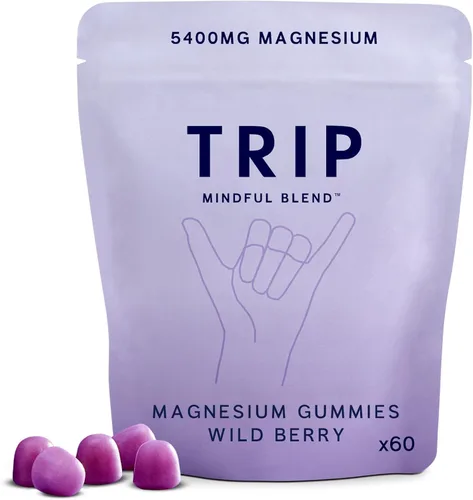 Vista 8 de TRIP Gomitas de melena de león con 2000 mg de extracto de setas de melena de león por porción, veganas, gomitas masticables con sabor natural