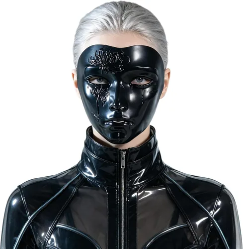 Vista 2 de Full Face Steampunk Robot Masks for Men Women