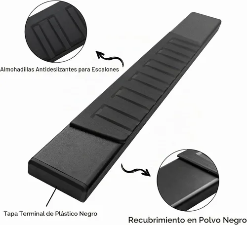 Vista 4 de Compatible con Dodge Ram 1500 2002-2008 2003-2009 Ram 2500 3500 Barra de Escalón de Cabina Regular Acero Negro de Servicio Pesado