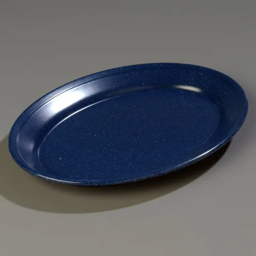 Vista 10 de Carlisle FoodService Products Dallas Ware - Plato ovalado de plástico reutilizable con borde para el hogar y restaurantes, melamina, 12 x 8.5
