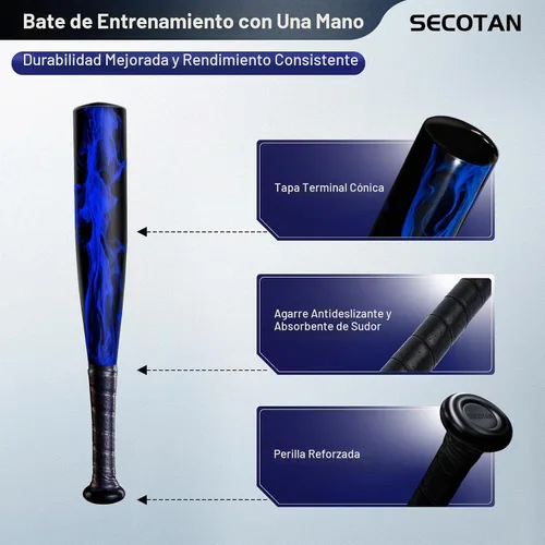 Vista 3 de 17inch Aluminum Baseball Bat for Self Defense,Tire Checker and Fish