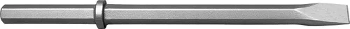 Vista 4 de Champion Chisel, herramienta de buje de acero con vástago hexagonal de 1-1/8 x 6 pulgadas, 16 dientes de acero, diseñada para martillos neumáticos
