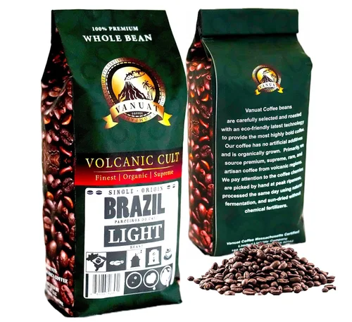 Vista 17 de Café de grano entero tostado ligero Volcanic Cult Vanuat Organic Supreme Finest Artisan Coffee ofrece una amplia selección de opciones de café