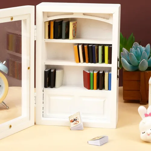 Vista 5 de Mini libros de hadas, 24 piezas de libros en miniatura a escala 1:12, libros para casa de muñecas, libros pequeños para accesorios de casa