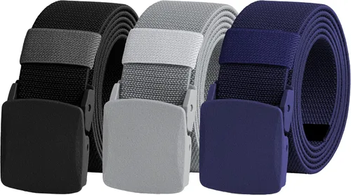Vista 32 de UNGGJKB Men's Tactical Belt, Nylon Casual Elastic Belt, Work Belt That Can Be Cut And Adjusted