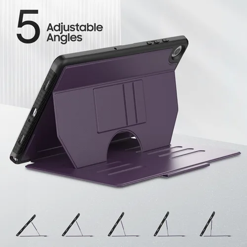 Vista 2 de HXCASEAC Funda para tablet Samsung A9 Plus con soporte magnético de 5 ángulos, apagado y encendido automático, soporte de imanes fuertes para pegar