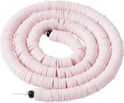 Vista 47 de Cheriswelry Kit de fabricación de pulseras de bricolaje con 7280 piezas de 30 colores de 0.236 in de disco plano redondo de arcilla polimérica