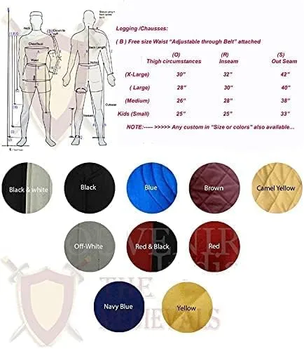 Vista 6 de Medieval rezagado grueso acolchado bajo la armadura de Gambeson Hauberk SCA
