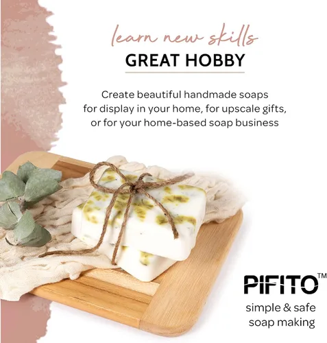 Vista 7 de pifito Premium White Melt Making Jabón de manos y Vierta Base – Base de verduras Glycerin naturales de jabón – Excelente Suministros