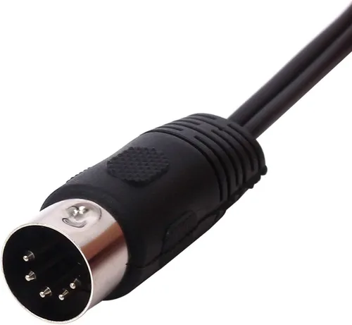 Vista 4 de Cable DIN de 5 pines a RCA, 5 pies/4.9 ft, enchufe macho DIN a 2 RCA macho cable adaptador de audio para sistemas electrofónicos Bang & Olufsen, DIN