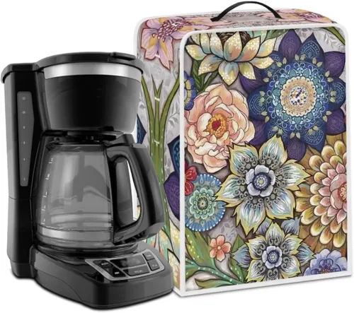 Vista 32 de Cubiertas para máquina de café con mango superior, resistentes a las manchas, para mezclador, compatible con la mayoría de cafeteras