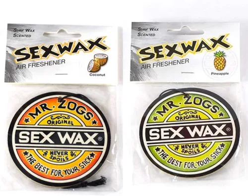Vista 2 de Sex Wax Ambientadores de aire paquete de 4 (aroma de coco 2 X y aroma a piña de 2 X)