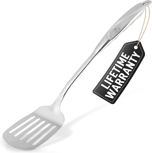 Vista 15 de Zulay Kitchen Cuchara de servir de acero inoxidable, cuchara grande de cocina y servir de 11.5 pulgadas con mango ergonómico, duradero, resistente