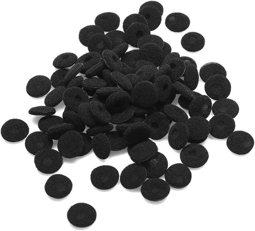 Vista 2 de Shapenty Almohadillas de espuma suave negra para auriculares, protector de almohadillas de esponja para oídos, 100