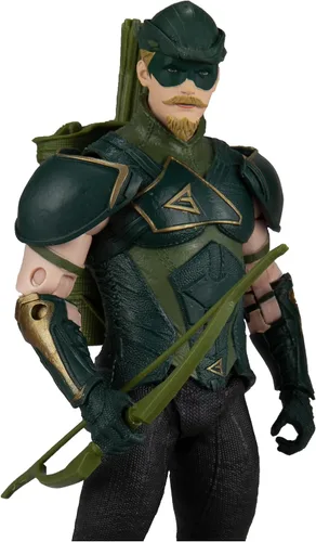 Vista 2 de McFarlane Toys - Figura DC Direct Gaming de 7 pulgadas con cómic - Injustice 2 WV1 - Green Arrow