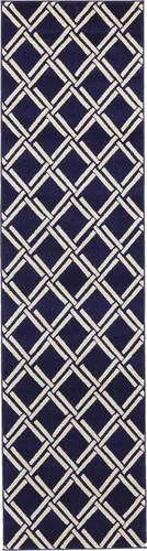 Vista 19 de Unique Loom Trellis Collection - Alfombra geométrica moderna azul marino (9 pies x 12 pies)